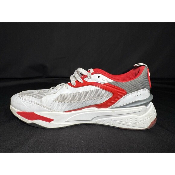 PUMA Scuderia Ferrari Rs Fast Lace Up White Red Sneaker Mens Size 13 main image 9